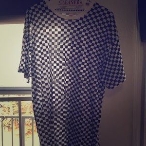 Supreme/Hanes checkered  T-shirt